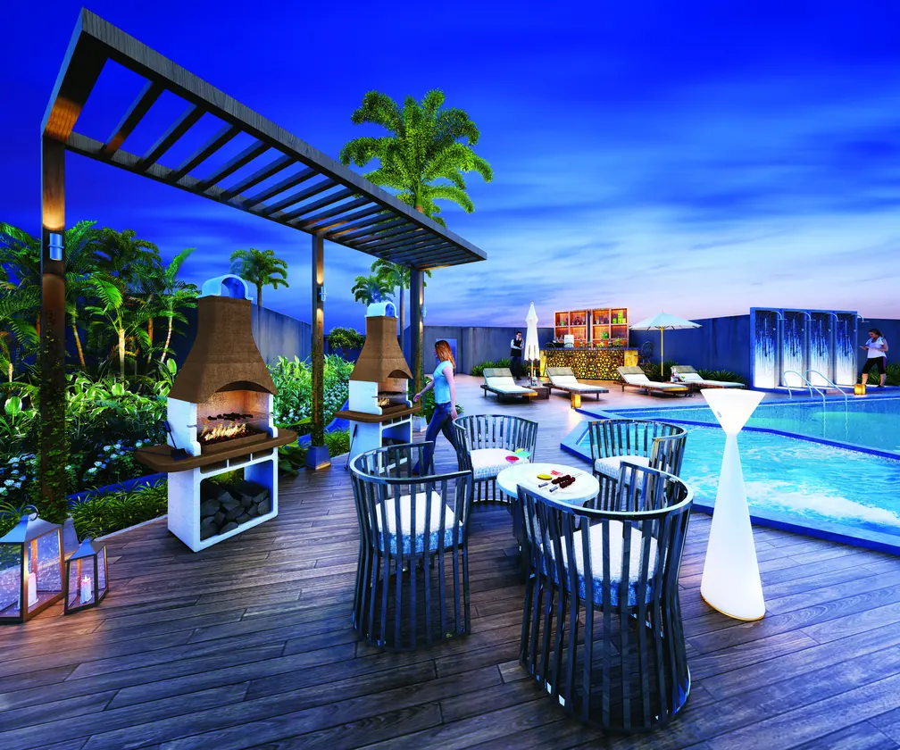 Barbeque deck
